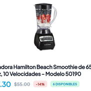 Licuadora Hamilton Beach 10 velocidades, $48 usd ❗ - Img 56714684