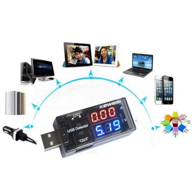 📣USB Tester Digital para voltaje y amperaje 💥2 salidas💥 - Img 126681838
