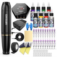 Kit de Tatuaje completo WTK070 - Máquina rotativa para principiantes, cartuchos incluidos 🌐 - Img 56986581
