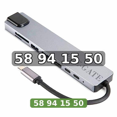 Hub o Regleta TIPO-C 8-IN-1 - 2/3