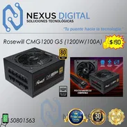 !!💻!! Fuente ROSEWILL CMG1200 G5, 1200W/100A, 80+ ORO, Full modular, NUEVA en caja !!💻!! - Img 53336195
