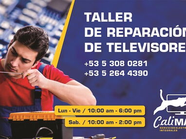 "CALIMAX" TALLER DE REPARACION DE TELEVISORES PLASMAS LCD LED 4K QLED.Telef: 52644390 y 53080281. Ave 3raB esq.96 Playa - Img 50488889