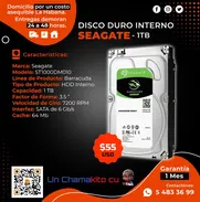 💾 1TB 💾 DISCO DURO SEAGATE 1TB 7200 RPM SATA6. TLF 54833699 - Img 50868509