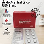 ASPIRINA 81MG 10TABLETAS (VENCE 07/2028) - Img 57950375
