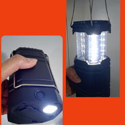 Lámpara-linterna recargable solar con electricidad y manual - Img 45506854