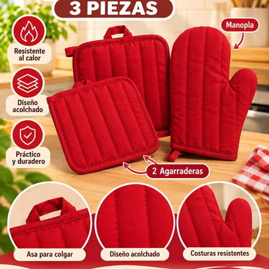 Set de manopla y agarraderas grandes (g1) - 2/2