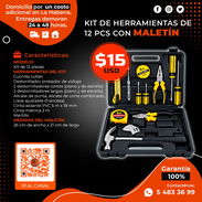 🧰KIT 🧰 DE HERRAMIENTAS DE 12 PCS CON MALETÍN. TENEMOS MENSAJERÍA CON FACTURA. TLF 54833699 - Img 58247773