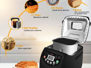 Máquina para hacer pan en casa 19 preestablecidos, Función sin gluten, Ajustes de aislamiento,3 tamaños de pan 5-4022401 - Img 41102347