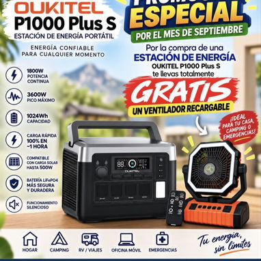 Estacion de energía Solar, Inversores, Baterias, Ventilador recargable, bicicletas eléctricas y mucho más... - 4/10