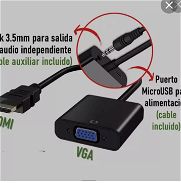 Adaptador HDMI-VGA 1080p Full HD (con audio) - Img 45681918