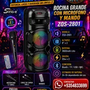 🔉 BOCINA 🔉 GRANDE CON MICROFONO Y MANDO ZQS-2801. MENSAJERIA CON FACTURA Y GARANTIA. 📲 54833699 - Img 56885515