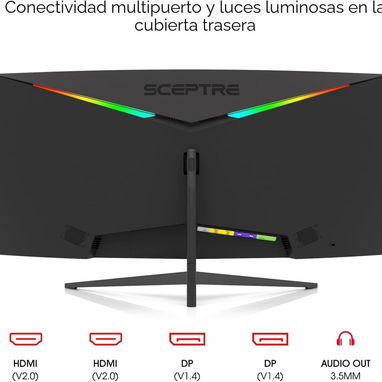 📞53884600.🎇 Monitor Curvo Ultra Ancho Sceptre 34” WQHD 180Hz🎇 Mensajería disponible.🚴 - Img 120109057