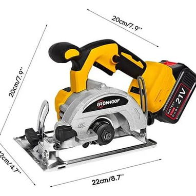 Sierra circular inalámbrica 2 batería - 21v para madera, mármol , mampostería. Incluye Discos . 130 Usd - Img 116873486