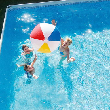 Piscina rectangular Ultra XTR® Frame elevada con bomba de filtro de arena – 32′ x 16′ x 52″ - 8/10