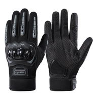 Guantilla Gris y Negro de moto largas con dedo táctil - Img 54948427
