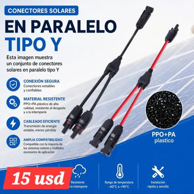 52957459--vedado CONECTOR MC4 TIPO Y  15 USD MC4      2.50/PAR//* CANT 1.8 KIT LAMPRAS SOLARES CON PANEL  25 USD - 2/4