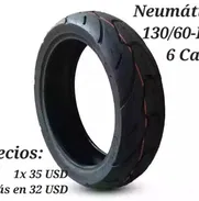 Goma de moto 130/60-R13 de 6 capas. Nuevas - Img 49369830