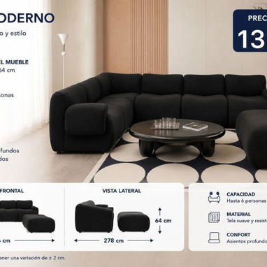 ‼️Muebles de alta calidad y confort(empacados al vacío) - Img 123461127