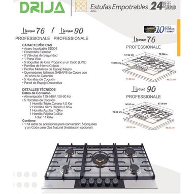 Cocina empotrable grande - Img 122875868