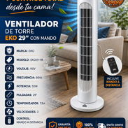 🍀 CON MANDO 🍀 VENTILADOR DE TORRE EKO 29". ENTREGA GRATIS CON FACTURA Y GARANTIA. 📲 54833699 - Img 56605103