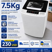 Lavadora Milexus Automatica de 7.5Kg ,Multiples Ciclos de Lavado , Pantalla Digital + Oferta de 8GB de datos moviles - Img 55636906