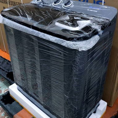 Lavadora Semiautomática 7kg color negro marca MILEXUS Precio $175 USD Transporte Adicional Garantía 1 mes - Img 114698515