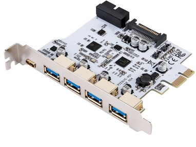 ⭐TARJETA DE 7 PUERTOS USB 3,0 PCI EXPRESS PCON ALIMENTACIÓN+ GARANTIA 1 MES+ TRANSPORTE - Img main-image