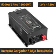 Inversor Cargador VEVOR 5000W 15000W Pico Baja Frecuencia 24V a 120V Onda Pura Con Control Remoto Off Grid Negro 770$ - Img 55814546