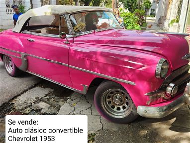 Se vende auto clásico, Chevrolet convertible 1953, todo original - Img main-image-45733950