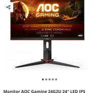 🖥️ Monitor AOC Gaming 24G2U 24" LED IPS FullHD 144Hz FreeSync 🌈 - Img 58071660