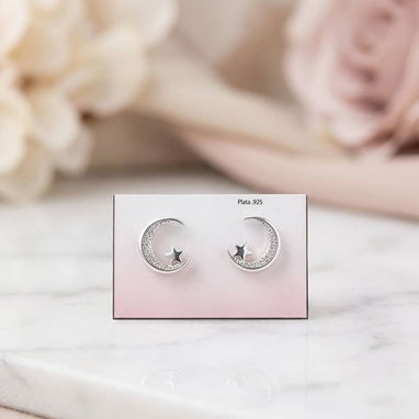 Aretes Pandora de plata S'925 - Img 123864137