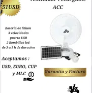 Ventilador recargarse de mesa - Img 50093004