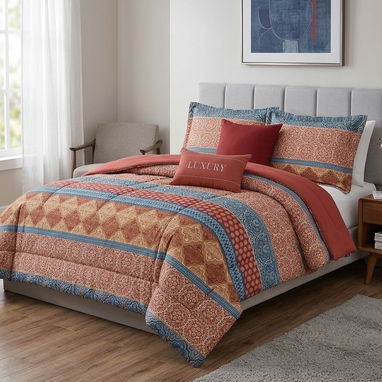 Juegos de edredón de 5pcs Full/Queen size _GV070_ - 6/8