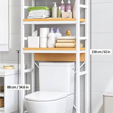 🧧Estante organizadorde 3 nivelesde tablero de madera y marco de metal/40 usd🧧 - 2/7