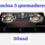 Cocina de gas 3 quemadores - Img 56523635