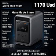 Anker SOLIX S2000 3000W PICO / 1500W NOMINAL /2010Wh, Garantia de 1 mes, Entrega por un minimo costo adicional Habana - Img 56866345