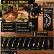 🥘JUEGO🥘 DE UTENSILIOS DE SILICONA 14 PIEZAS. MENSAJERÍA CON FACTURA Y GARANTÍA. 📲 54833699 - Img 55908985