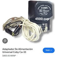 Vendo cargador universal COBY, con varias puntas, 500mA 9 W, con salida de 1 a 12 V, 110, 220, 60hz. 4500cup Whas 533361 - Img 52667210