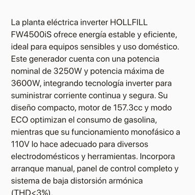 Planta eléctrica inverter. 3600 W REBAJA! - 2/4