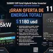 1180usd Kit 110v de 2.5kw inversor sumry y 1 bateria LifePo 12v 200A interesados 52774129 - Img 56885586