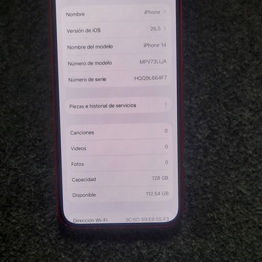 iPhone 14 libre de fabrica y sim fisica, 128gb y batería en 78, cero piezas cambiadas - Img 126276836