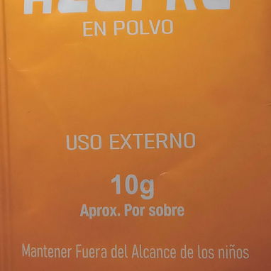 Azufre en polvo 10g (sobre). Para mezclar con vaselina o agua según afección  y tratamiento. Leer Modo de usar en foto. - 2/3