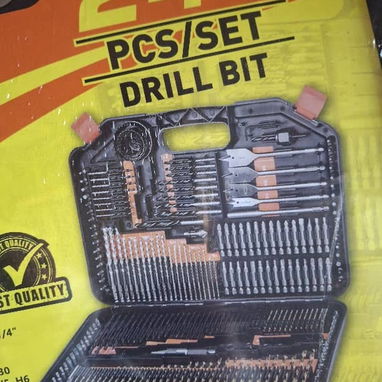 Kit de barrenas, puntas y accesorios de 246 piezas para perforación y atornillado en madera, metal y mampostería. - Img 122787372