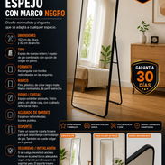 ESPEJO CON MARCO NEGRO - Img 55983471