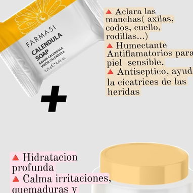Dúo Caléndula Aclarante, cicatrizante, para eliminar manchas - Img 116944272