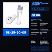 LINTERNA LED RECARGABLE FRONTAL Y LATERAL VPT -0081 - Img 57891785