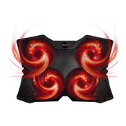 ✔️Base para laptop, enfriamiento para laptop con 4 ventiladores con luz LED roja, altura ajustable, portátil de hast - Img 55812072