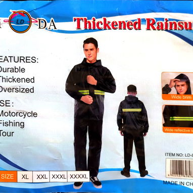 Capa de motociclista pantalón y camisa - 2/2