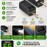 ⚡🔋 ¡OLVÍDATE DE QUEDARTE SIN BATERÍA! 🔋⚡ Llévate el increíble POWERBANK SOLAR de 70,000mAh 🚀 Diseñado para quienes n - Img 55884803
