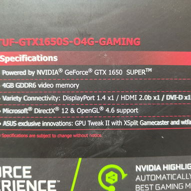 🎮ASUS TUF Gaming GTX 1650 SUPER OC 4GB - 2/5